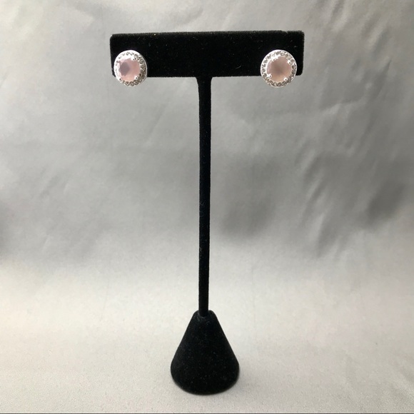 Lauren Ralph Lauren/Elegant/Pink/Crystal Pave/Stud - Picture 2 of 4